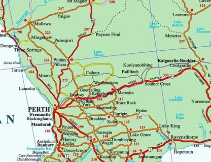 10 x AUS Wholesale Australia Road map with details 91x61cm poster AU