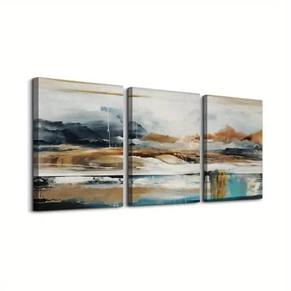 3pcs Abstract Black and White Design Wall Art Canvas Unframed - High Quality Print 100% Australian Made Wall Canvas