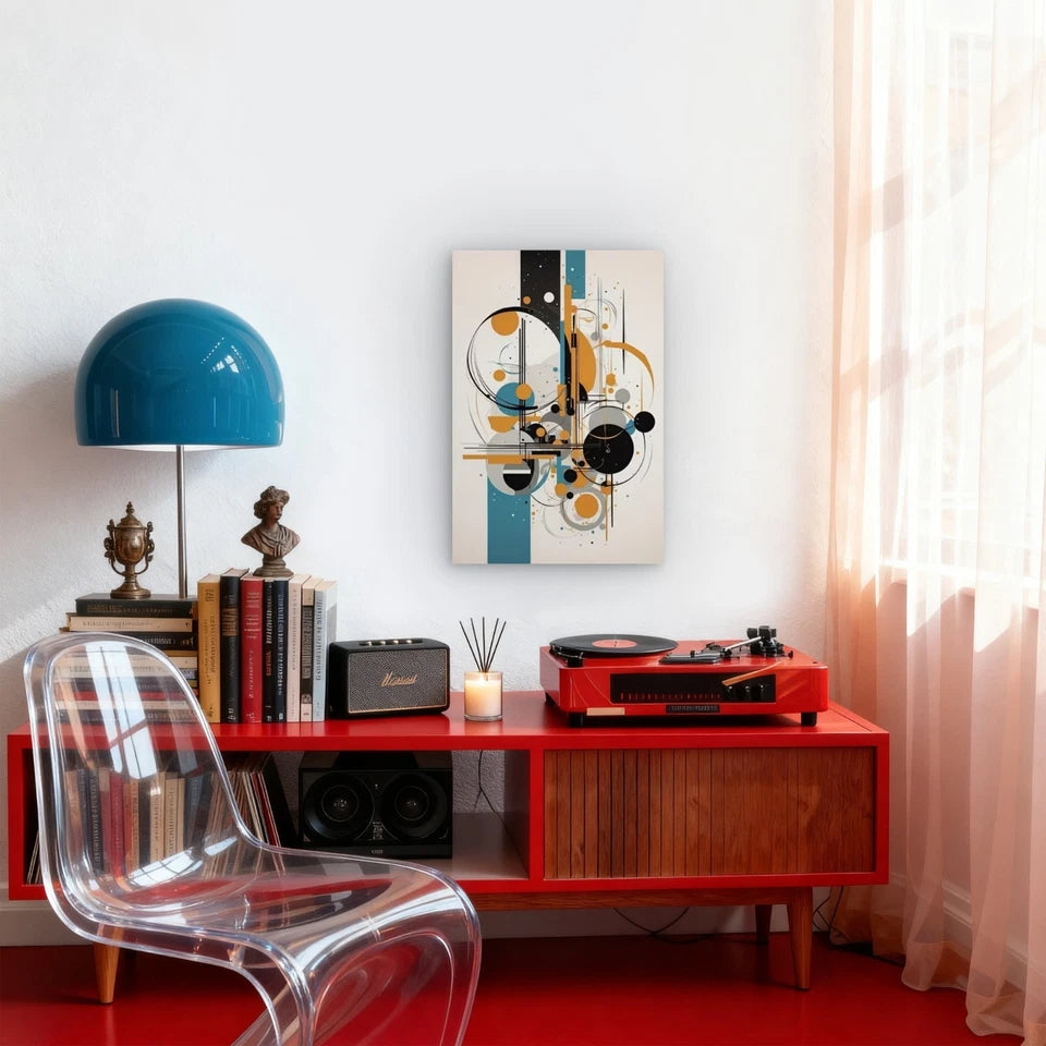 Abstract Harmony Metal Print Ready to Hang