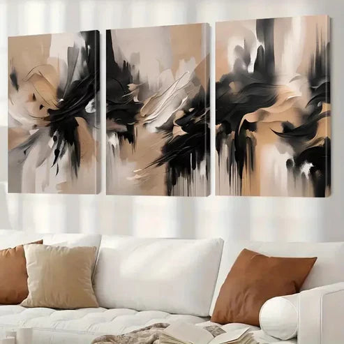 3pcs Abstract Canvas Wall Art Set Canvas Unframed - High Quality Print 100% Australian Made Wall Canvas