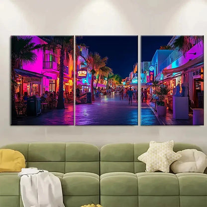 3pcs Featuring Cafe Mambo And Pacha Nightlife Metal Print Ready to Hang Art