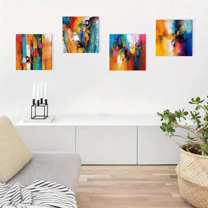 4pcs Abstract Modern Minimalist Art Elegant Mode Wall Art Canvas Framed