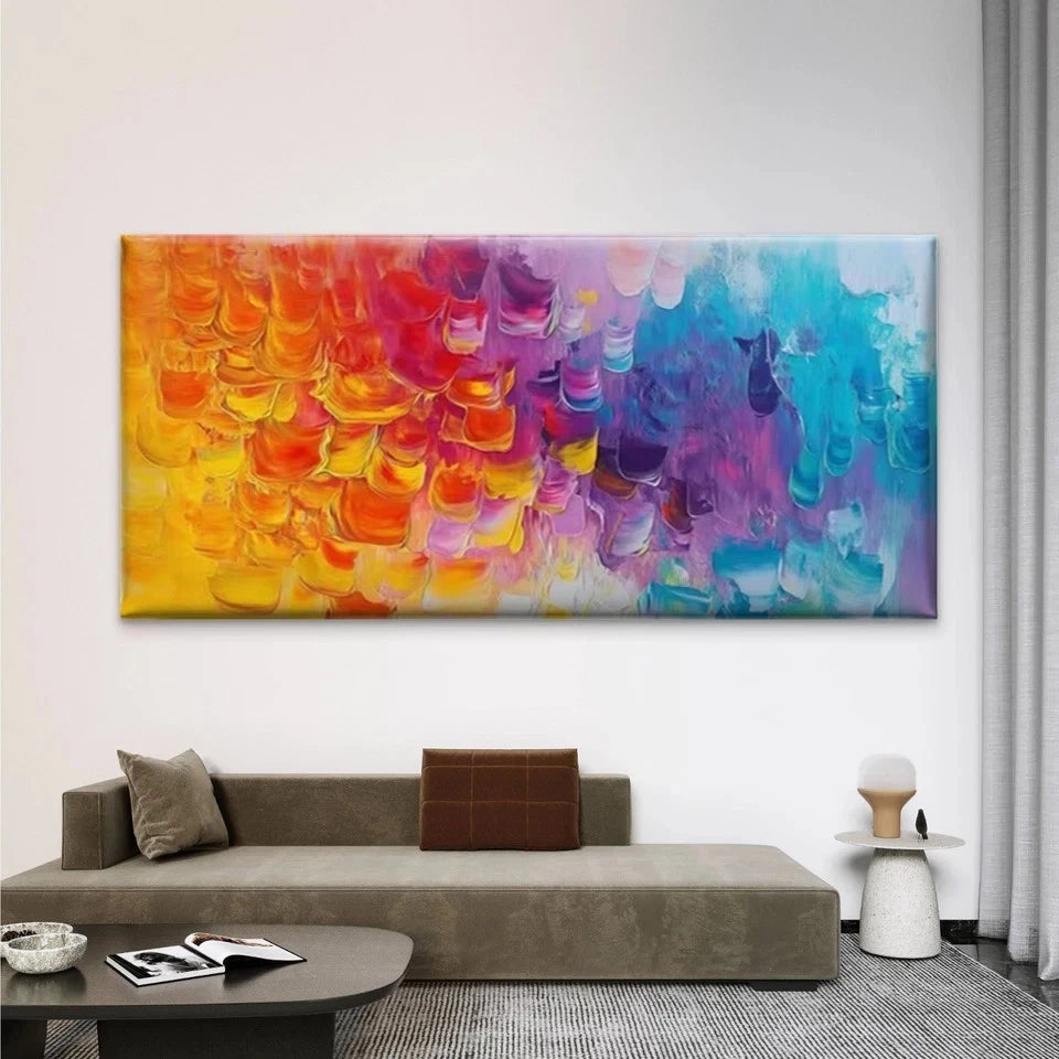 Modern Abstract Textured Wall Art Canvas Office Home Room Framed 120x60cm