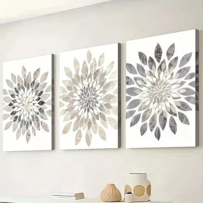 3pcs Modern Minimalist Abstract Floral Art Canvas Framed 60X90cm - High Quality Print 100% Australian Made Wall Canvas Ready to Hang