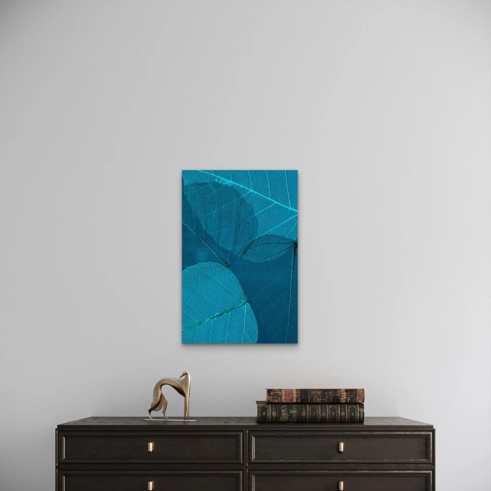 Pipal Leaf Skeletons Metal Print Ready to Hang