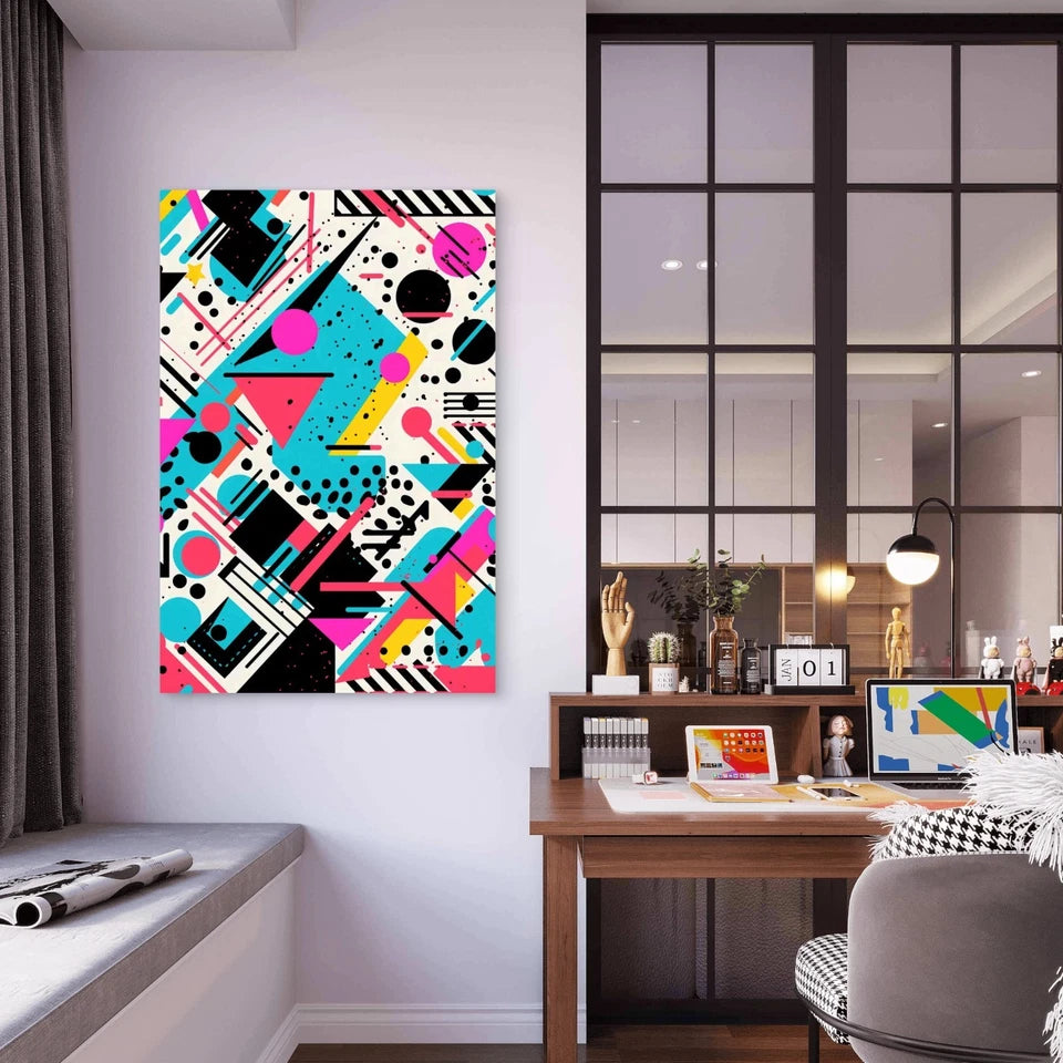 Abstract Seamless Pattern Design 40x60cm Metal Print Ready to Hang