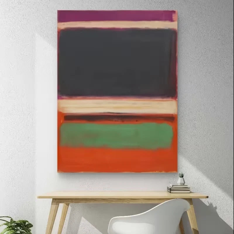 Vibrant Colors Arranged in Bold Abstract 60x90cm Metal Print Ready to Hang