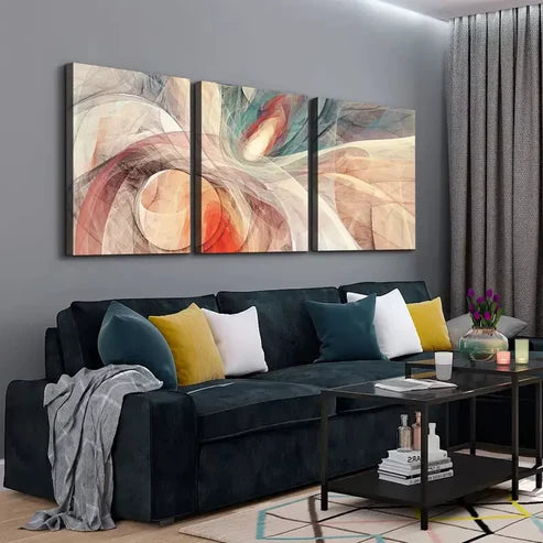3pcs Color Abstract Wall Art Set Canvas Unframed - High Quality Print 100% Australian Made Wall Canvas