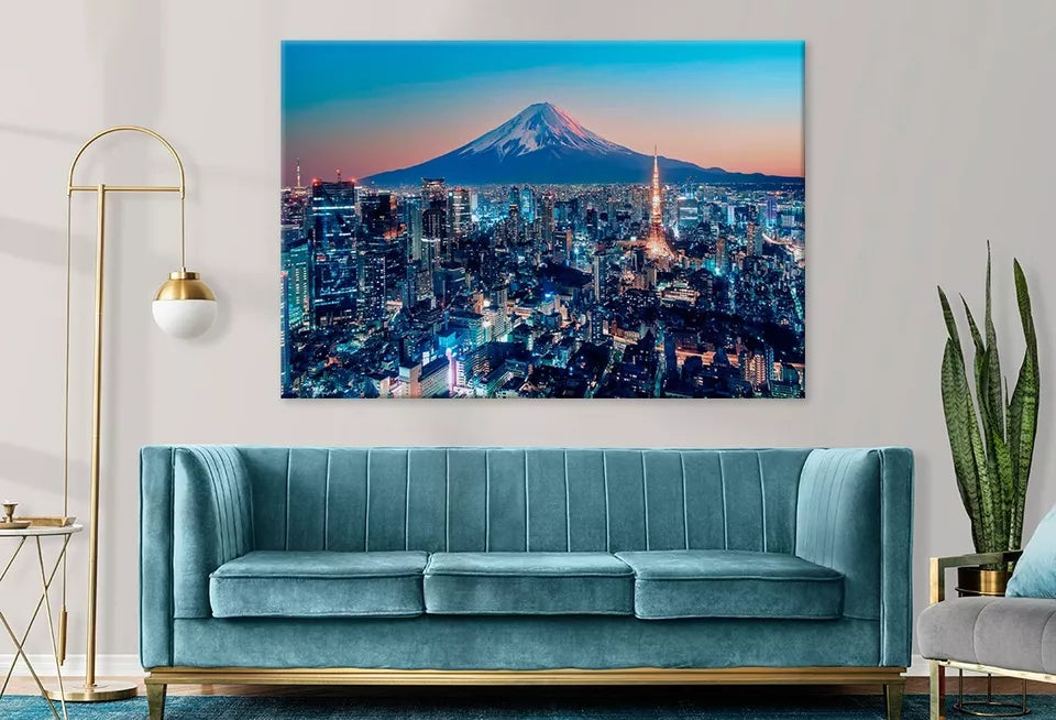 Tokyo City During Sunset Wall Art Decor 100% Australian Made