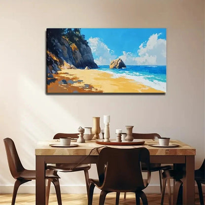 Minimalist Ocean Perfect Wall Art Canvas Office Home Room Framed 120x60cm