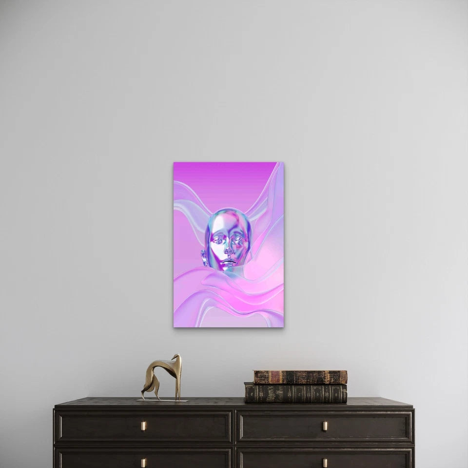 3D View Holographic Layering Metal Print Ready to Hang