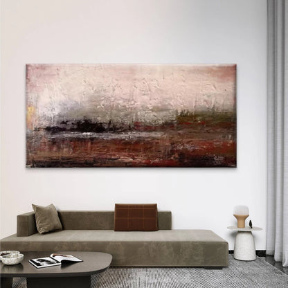 Abstract Textured Impasto Wall Art Canvas Office Home Room Framed 120x60cm