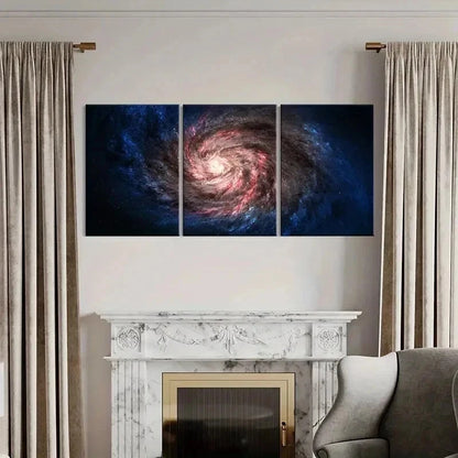 3pcs Universe Nebula Space Modern Wall Art Set Canvas Framed 40x60cm - High Quality Print 100% Australian Made Wall Canvas Ready to Hang