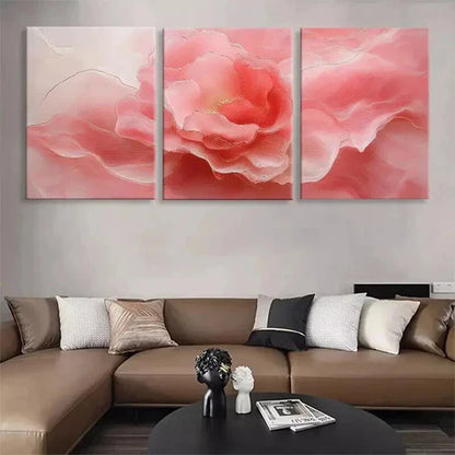 3pcs Soft and Delicate Abstract Blooming Prefect Wall Art Canvas Unframed - High Quality Print 100% Australian Made Wall Canvas