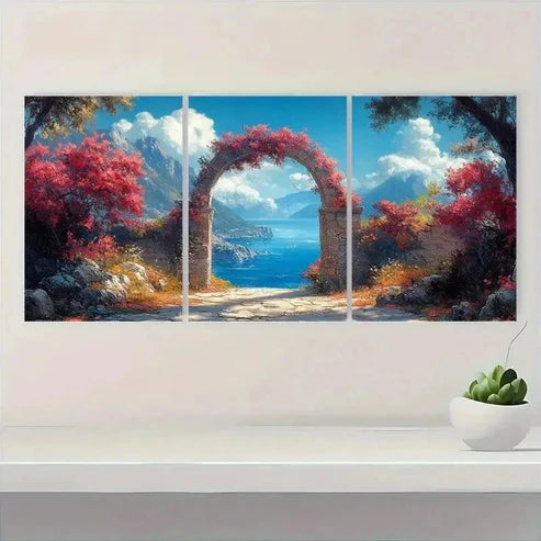 3pcs Nature-Inspired Landscape Painting ER Wall Art Set Canvas Unframed - High Quality Print 100% Australian Made Wall Canvas