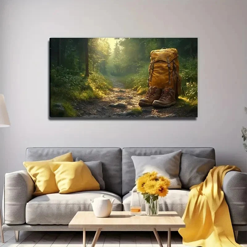 Modern Minimalist Nature Wall Art Canvas Office Home Room Framed 120x60cm