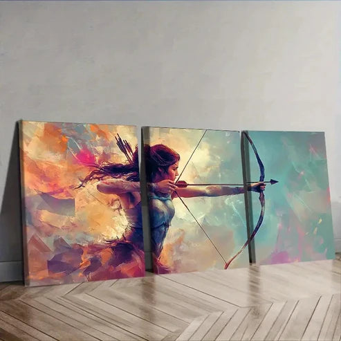 3pcs an archer Wall Art Set Canvas Unframed - High Quality Print 100% Australian Made Wall Canvas