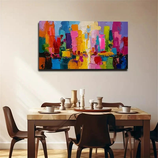 Adhesive Backing - Minimalist Wall Art Canvas Office Home Room Framed 120x60cm