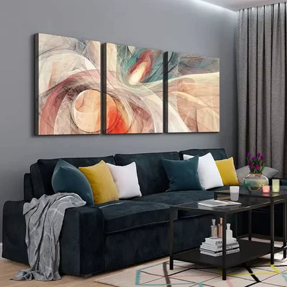 3pcs Color Abstract Canvas Framed 60X90cm - High Quality Print 100% Australian Made Wall Canvas Ready to Hang