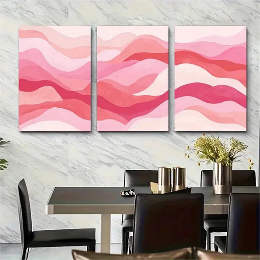 3pcs Minimalist Typography Aesthetic Perfect Wall Art Set Canvas Framed 40x60cm - High Quality Print 100% Australian Made Wall Canvas Ready to Hang