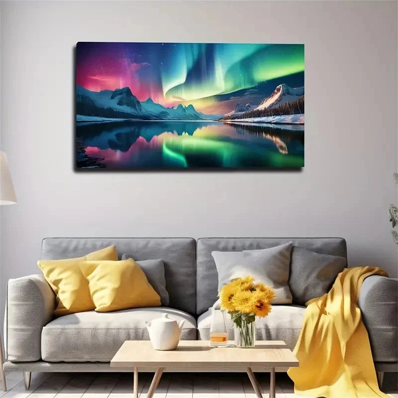 Visual Tension Flexible North Wall Art Canvas Office Home Room Framed 120x60cm