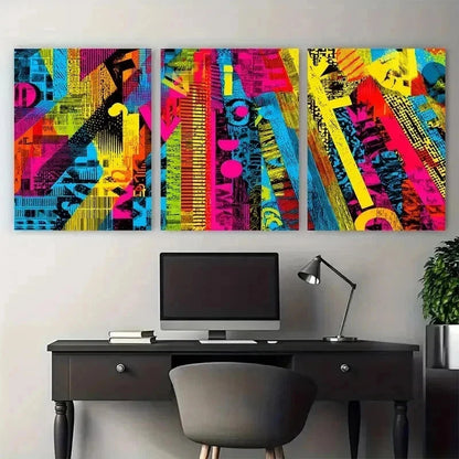 3pcs Aesthetic Abstract Minimalist Decor Perfect Wall Art Set Canvas Framed 60x90cm - High Quality Print 100% Australian Made Wall Canvas Ready to Hang