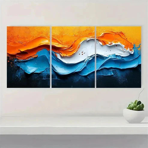 3pcs Adorable Donkey Adorned with a Sunflower Wall Art Set Canvas Unframed - High Quality Print 100% Australian Made Wall Canvas - Bella Home Decor