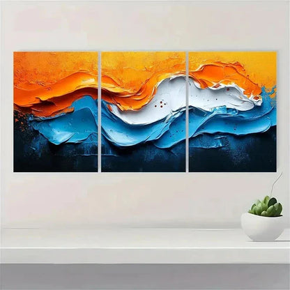 3pcs Adorable Donkey Adorned with a Sunflower Wall Art Set Canvas Unframed - High Quality Print 100% Australian Made Wall Canvas - Bella Home Decor