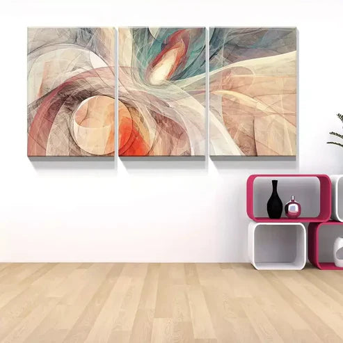 3pcs Color Abstract Canvas Framed 60X90cm - High Quality Print 100% Australian Made Wall Canvas Ready to Hang