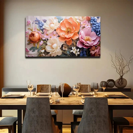 Modern Bohemian Pastel Wall Art Canvas Office Home Room Framed 120x60cm