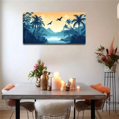 Modern Minimalist Watercolor Wall Art Canvas Office Home Room Framed 120x60cm