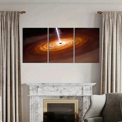 3pcs Vibrant Nebula & Galaxy Cosmic Space Wall Art Set Canvas Framed 40x60cm - High Quality Print 100% Australian Made Wall Canvas Ready to Hang