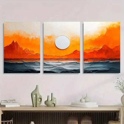 3pcs White Texture Minimalist Abstract Perfect Wall Art Set Canvas Framed 40x60cm - High Quality Print 100% Australian Made Wall Canvas Ready to Hang