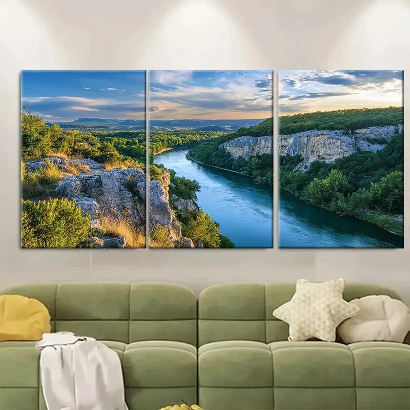 3pcs Scenic Pyrnes National Park France Metal Print Ready to Hang Art