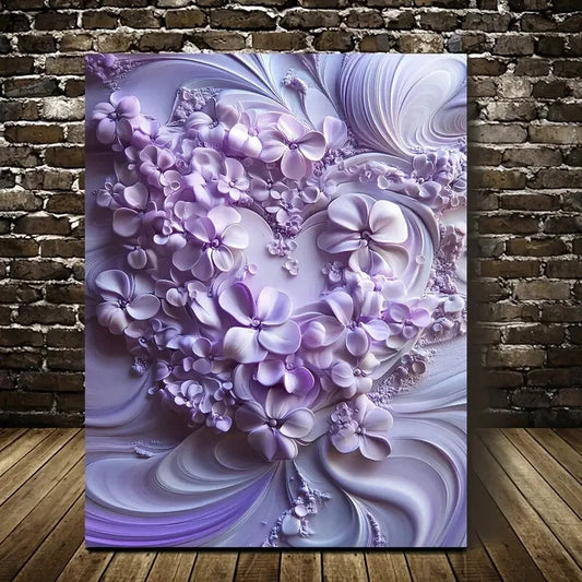 Featuring Design Heart Painting 40x60cm Metal Print Ready to Hang