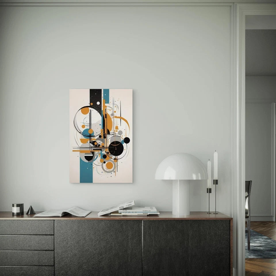 Abstract Harmony Metal Print Ready to Hang