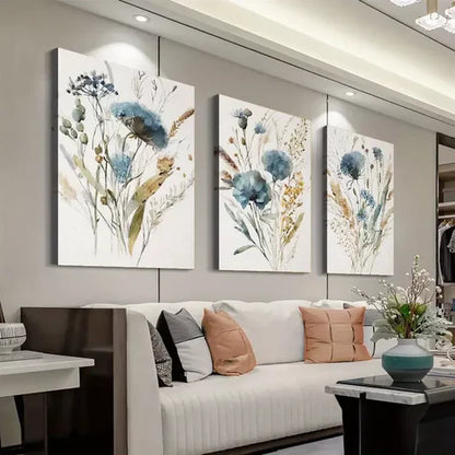 3pcs Minimalist Botanical Country Decor Wall Art Set Canvas Framed 60x90cm - High Quality Print 100% Australian Made Wall Canvas Ready to Hang