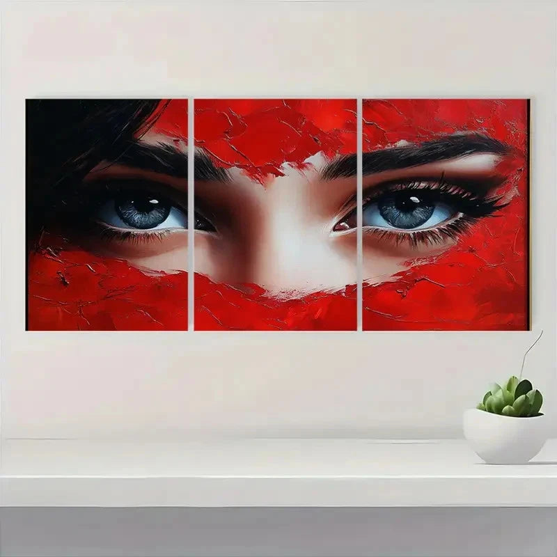 3pcs Abstract Beautiful Girl Décor Perfect Wall Art Set Canvas Framed 40x60cm - High Quality Print 100% Australian Made Wall Canvas Ready to Hang