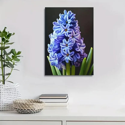 Vibrant Hyacinth Vibrant Colorful Painting 40x60cm Metal Print Ready to Hang