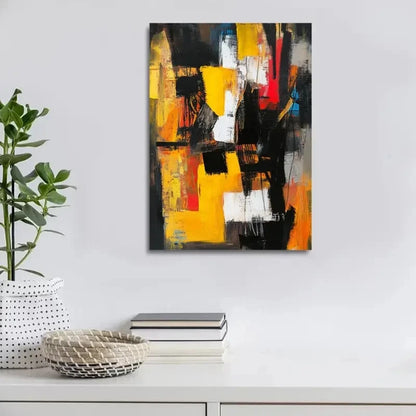 Beautiful Contemporary Abstract Painting 40x60cm Metal Print Ready to Hang