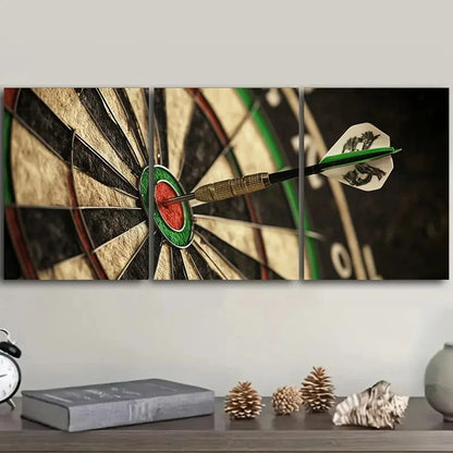 3pcs Painting Small Arrow Modern Metal Print Ready to Hang Art