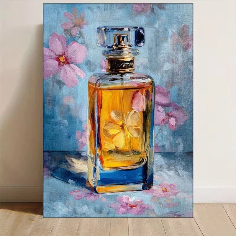 Romantic Elegant Perfume Bottle 60x90cm Metal Print Ready to Hang