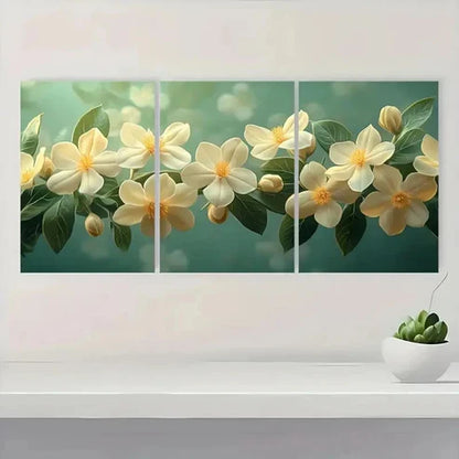 3pcs Arabian Jasmine Wall Art Canvas Unframed - High Quality Print 100% Australian Made Wall Canvas