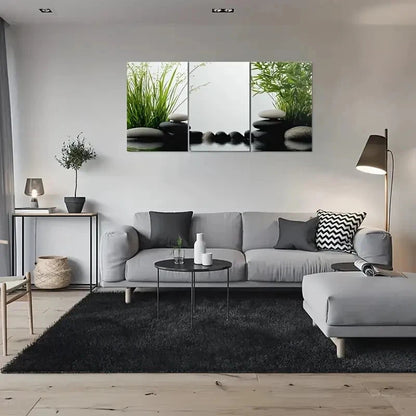 3pcs Peaceful Zen Garden Nature Metal Print Ready to Hang Art