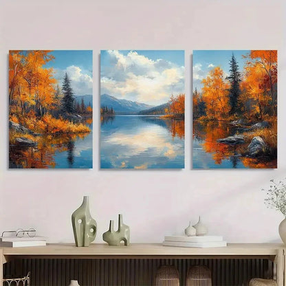 3pcs Falcon International Reservoir Metal Print Ready to Hang Art