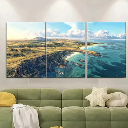 3pcs Beautiful Scene Of Phillip Island Australia Wall Art Set Canvas Framed 40x60cm - High Quality Print 100% Australian Made Wall Canvas Ready to Hang