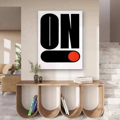 Bold ON Art 40x60cm Metal Print Ready to Hang