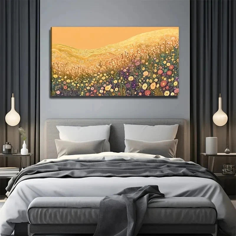 Desert Flower Large Floral Wall Art Canvas Office Home Room Framed 120x60cm