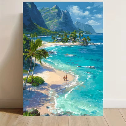 Hawaii Maui Tropical Beach Metal Print Ready to Hang