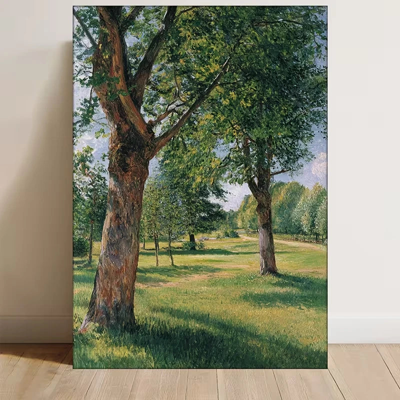 Chestnut Trees at Osny" Impressionist Metal Print Ready to Hang